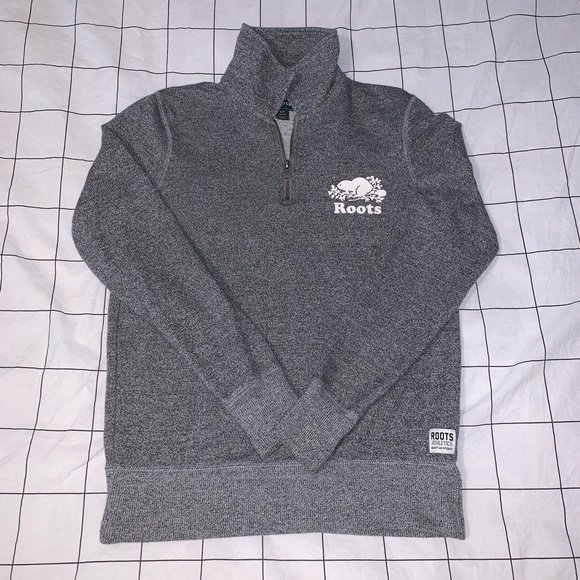 Roots Salt & Pepper Quarter Zip - Picture 1 of 3